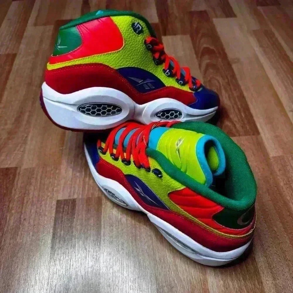 Reebok Question Mid Allen Iverson HP3005 Mens Basketball Shoes  Size 7 - Picture 12 of 13